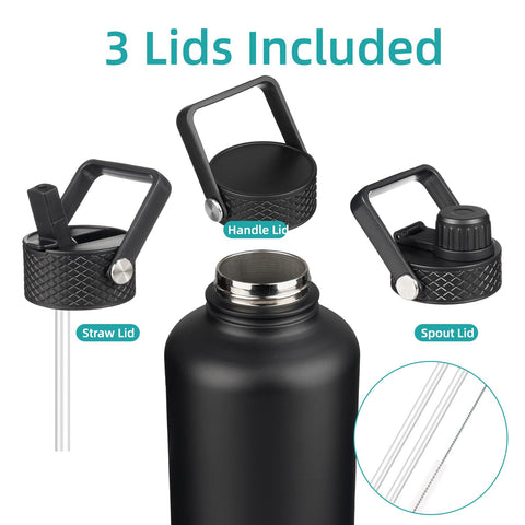 Konokyo 64oz bottle with paracord handle for easy carrying