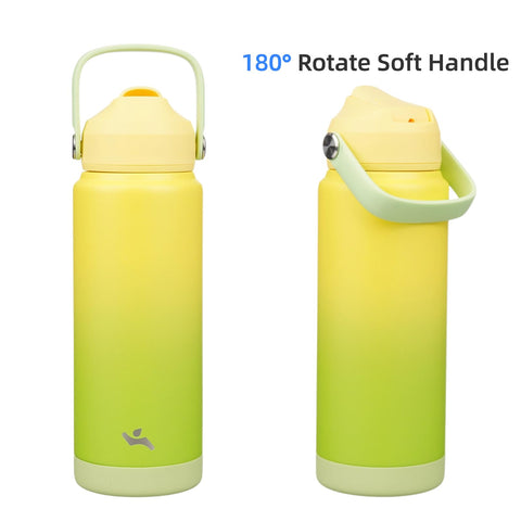 Konokyo 24oz lime bottle is dishwasher-safe for quick cleanup after meals or hikes.