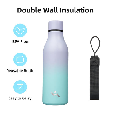 Wide mouth cap on Konokyo bottle for easy filling and cleaning
