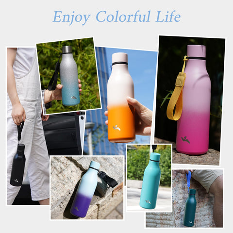 Konokyo solid ombre bottle that is dishwasher safe for easy cleaning.