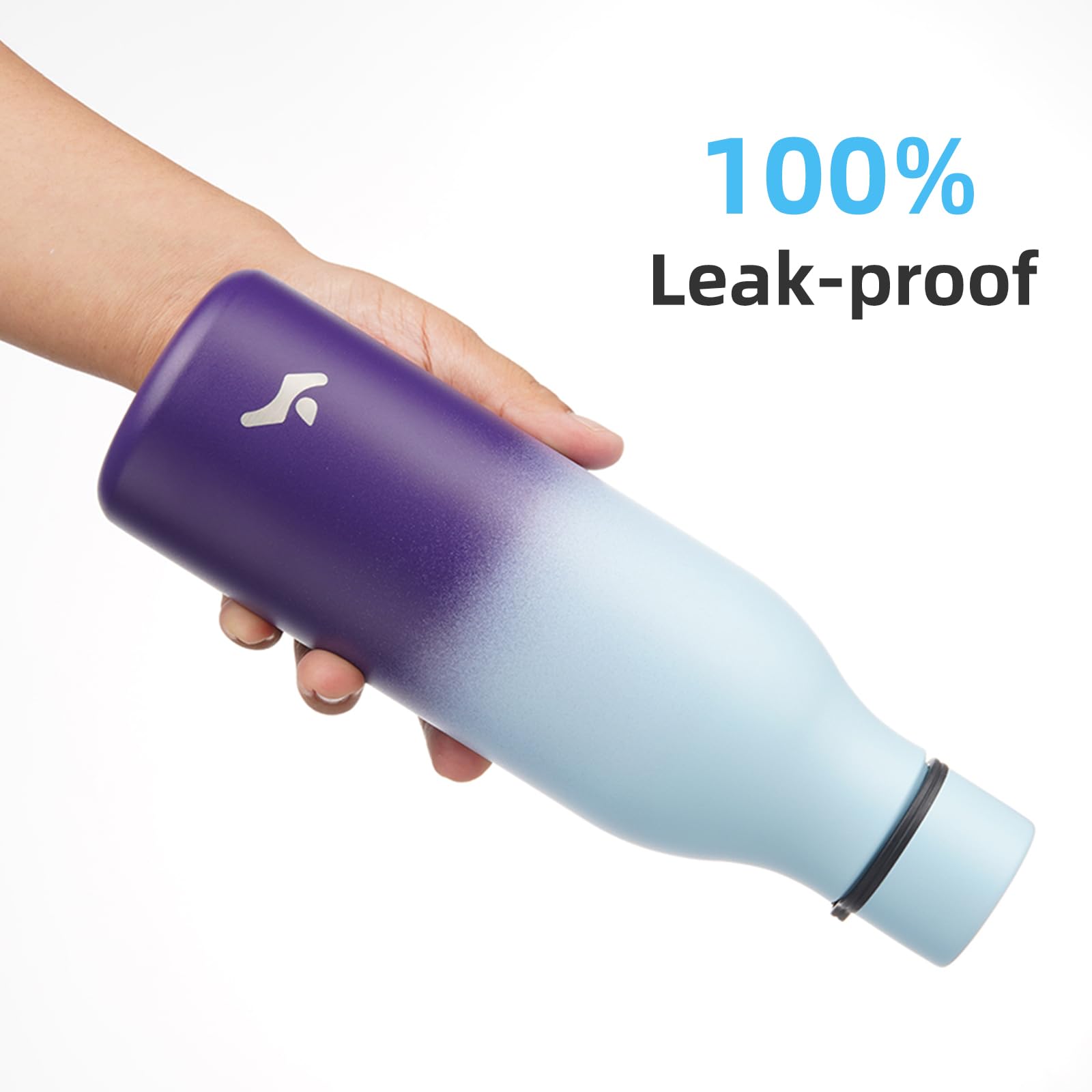 Konokyo Ocean Dream bottle in cup holder, travel friendly