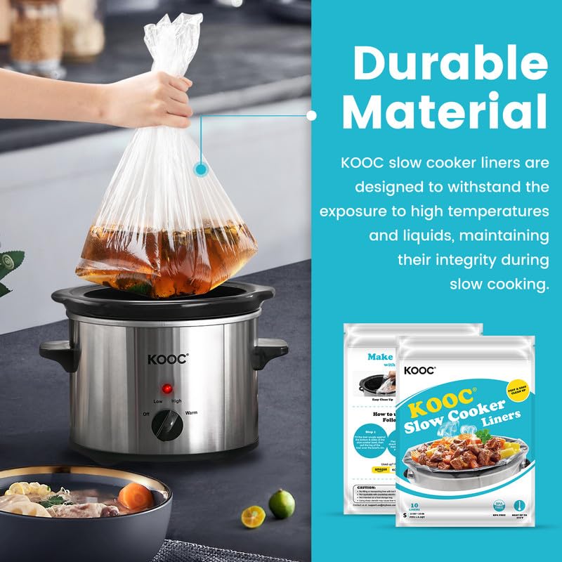 KOOC easy-cleanup liners reduce post-cook mess and time