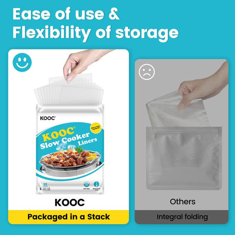 KOOC liners resealable bag keeps liners sanitary and organized