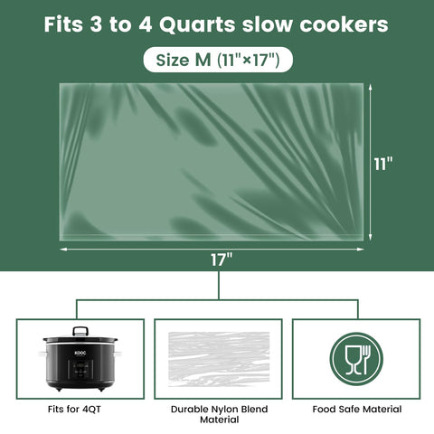 KOOC heat-resistant liners up to 375°F for safe cooking.