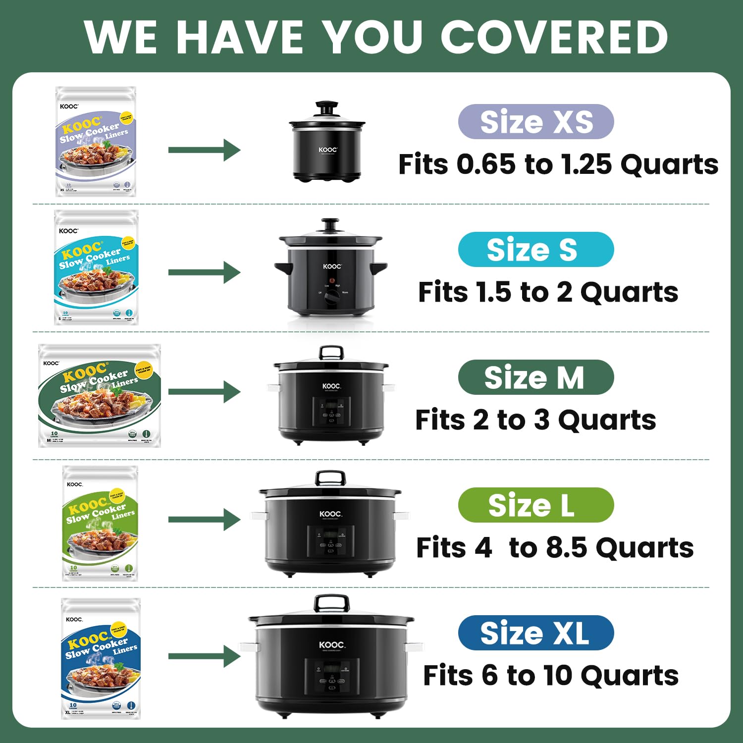 KOOC liners stored in fridge for easy cold storage prep.