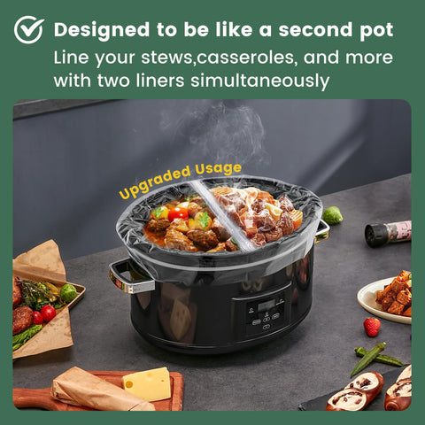 KOOC single-use liners prevent cross-contamination of pots.