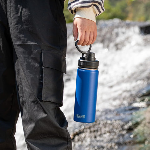 Koodee bottle's powder-coated finish resists fading and peeling.