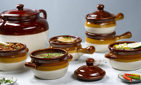 KooK 16oz standard capacity French Onion bowl ideal for personal portions.