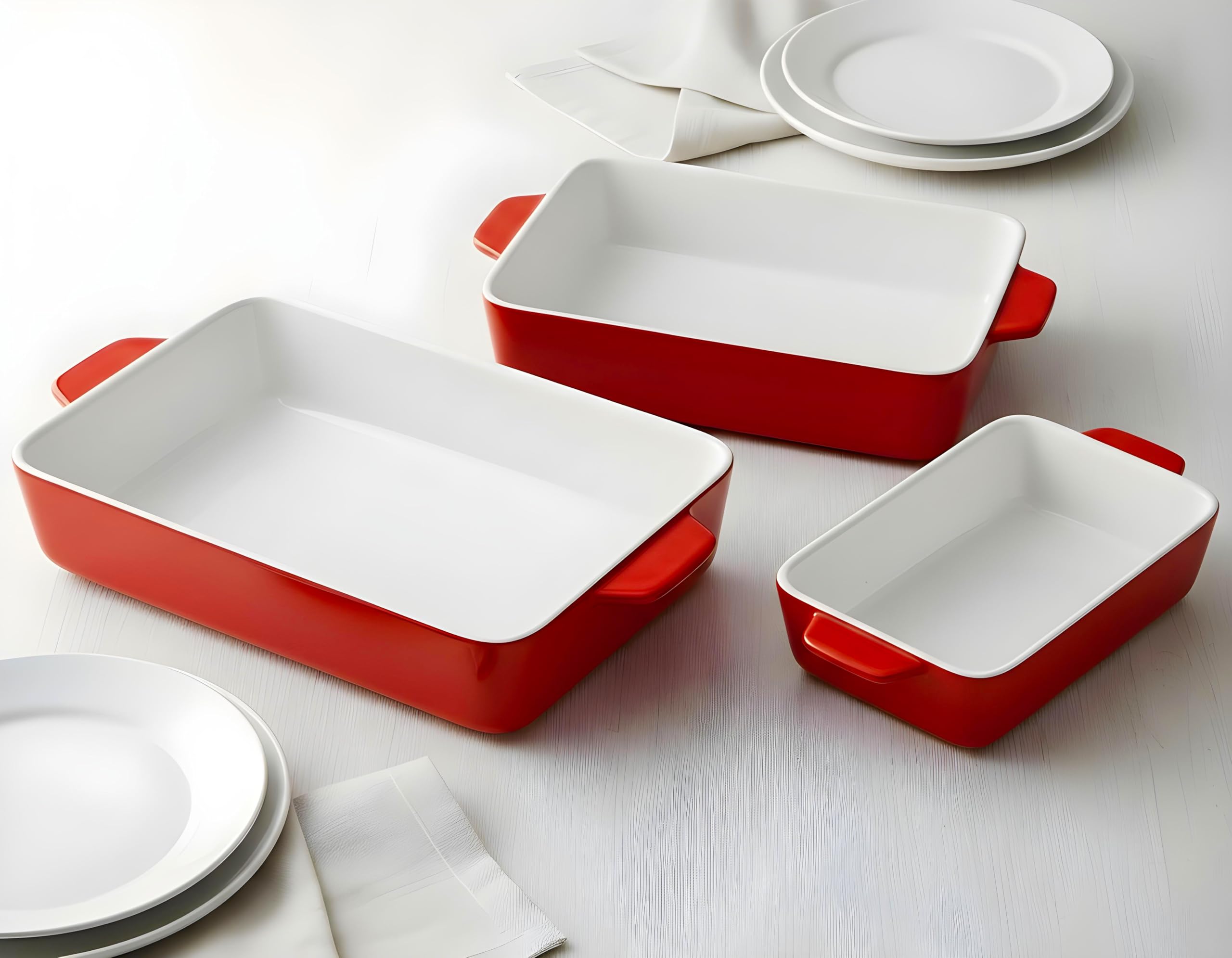 KooK ceramic bakeware set oven-to-table design enhances presentation