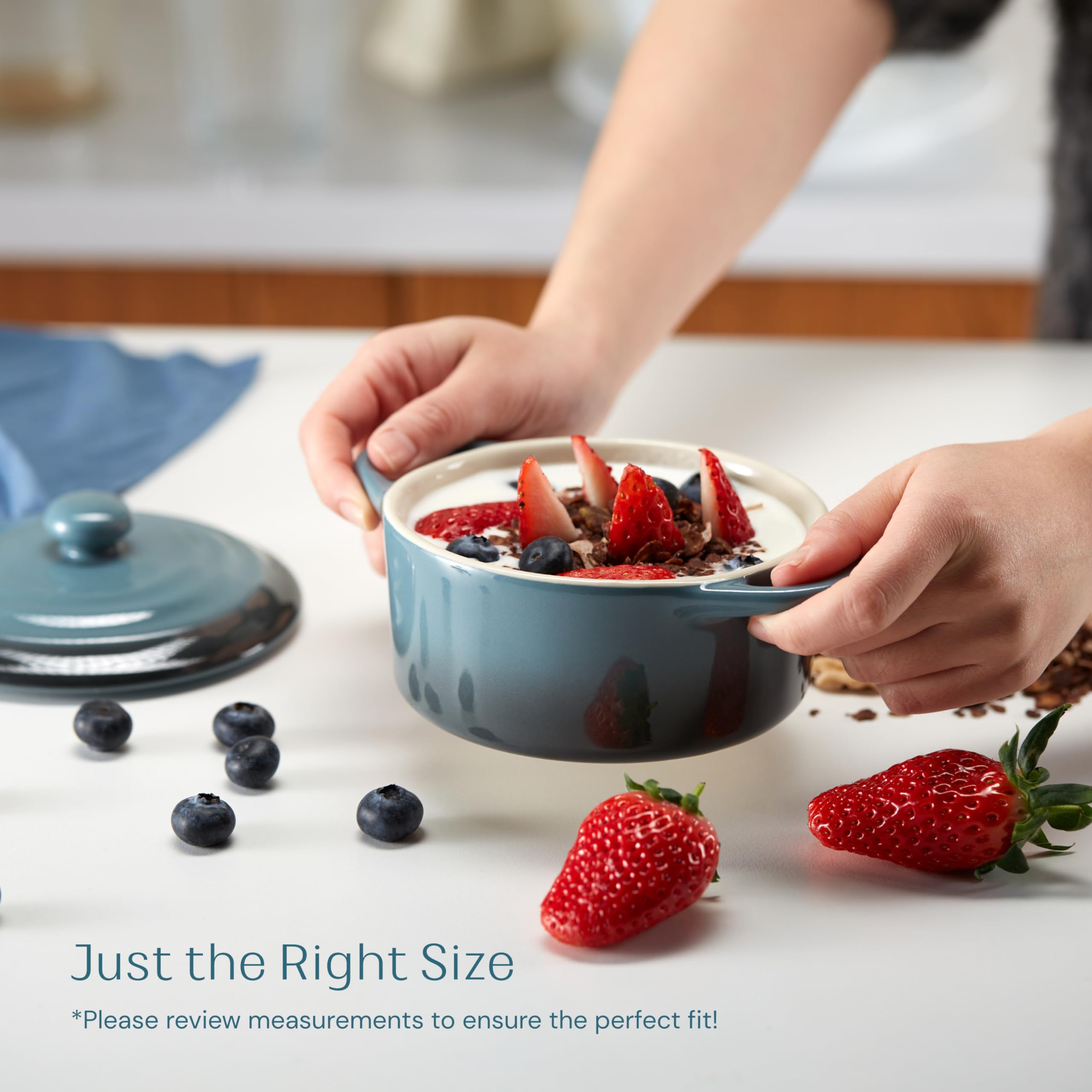 KooK ceramic dish with rustic finish offering durable, chip-resistant table appeal.