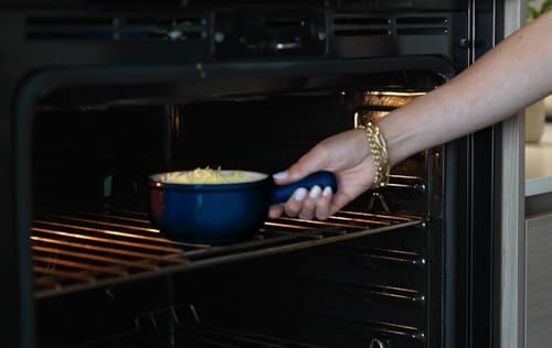 KooK chip-resistant navy crock keeps rustic charm on the table