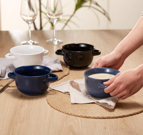 KooK dishwasher and microwave safe bowls for easy cleanup.