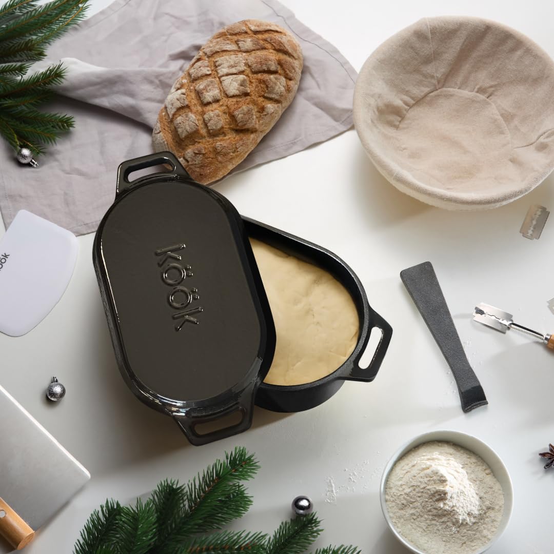 KooK Dutch Oven dishwasher safe for quick cleanup.