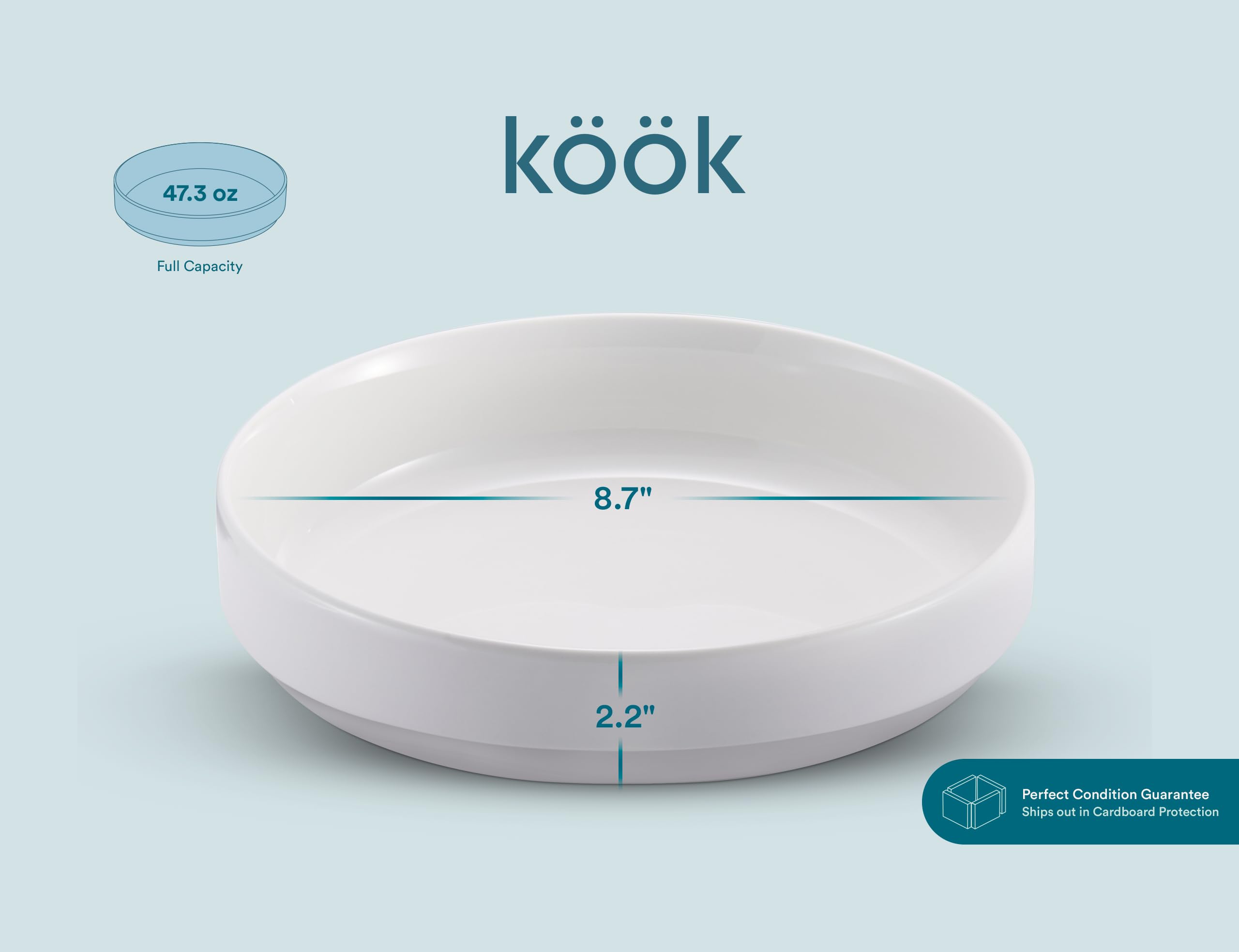 KooK freezer-safe bowl, store leftovers and reheat easily.
