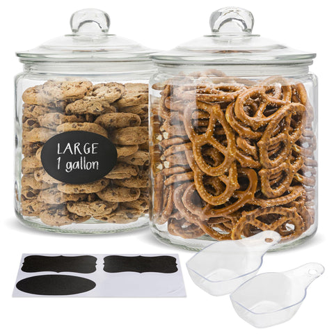 KooK glass kitchen jar with airtight lid showcases secure storage for pantry staples.