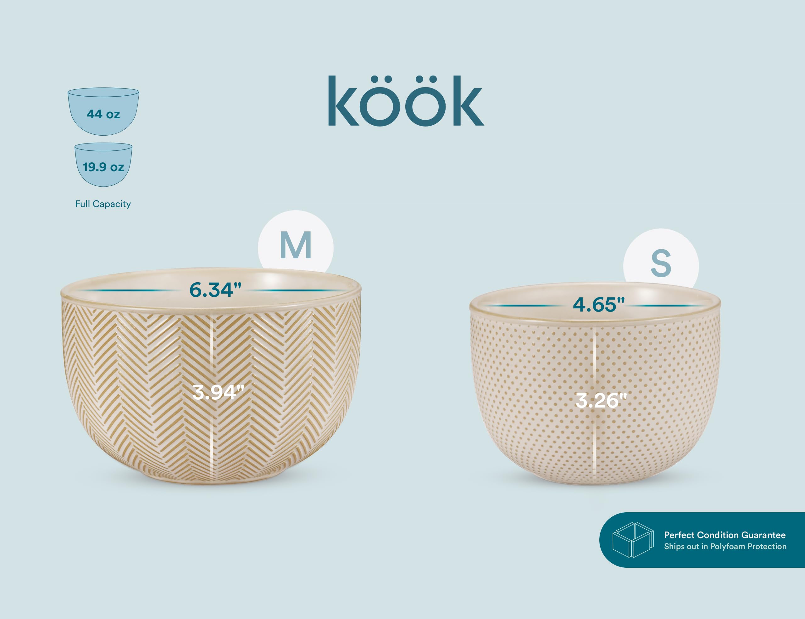 KooK Narbonne 145 oz bowl for big batches.