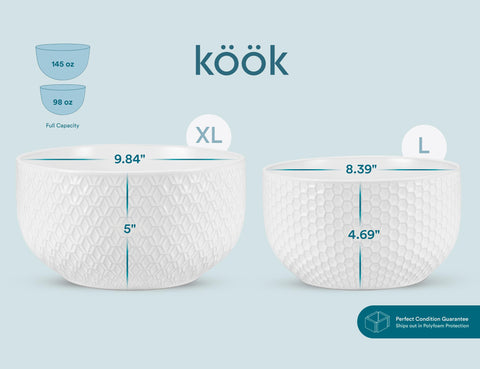Kook Narbonne 145oz bowl ideal for large batches and reheating