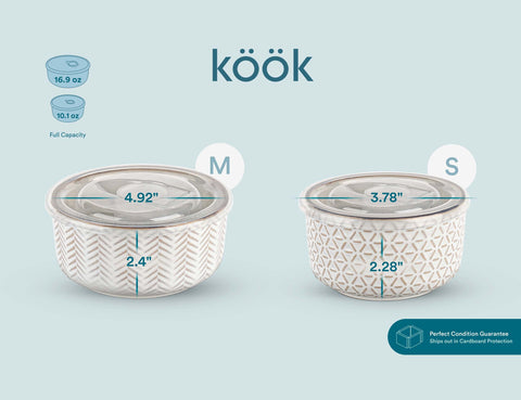 Kook Narbonne ivory dishwasher-safe bowls simplify cleanup after meals