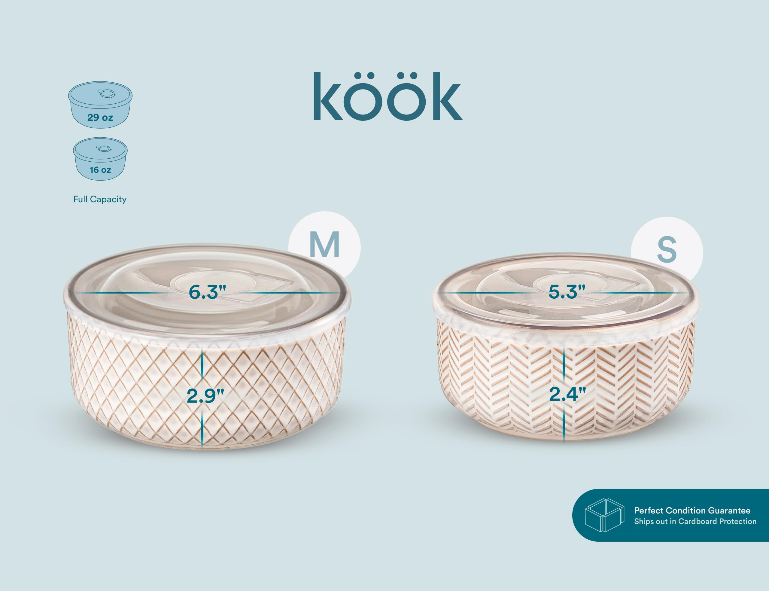 KooK Narbonne microwave dishwasher-safe ivory bowl for everyday kitchen use.