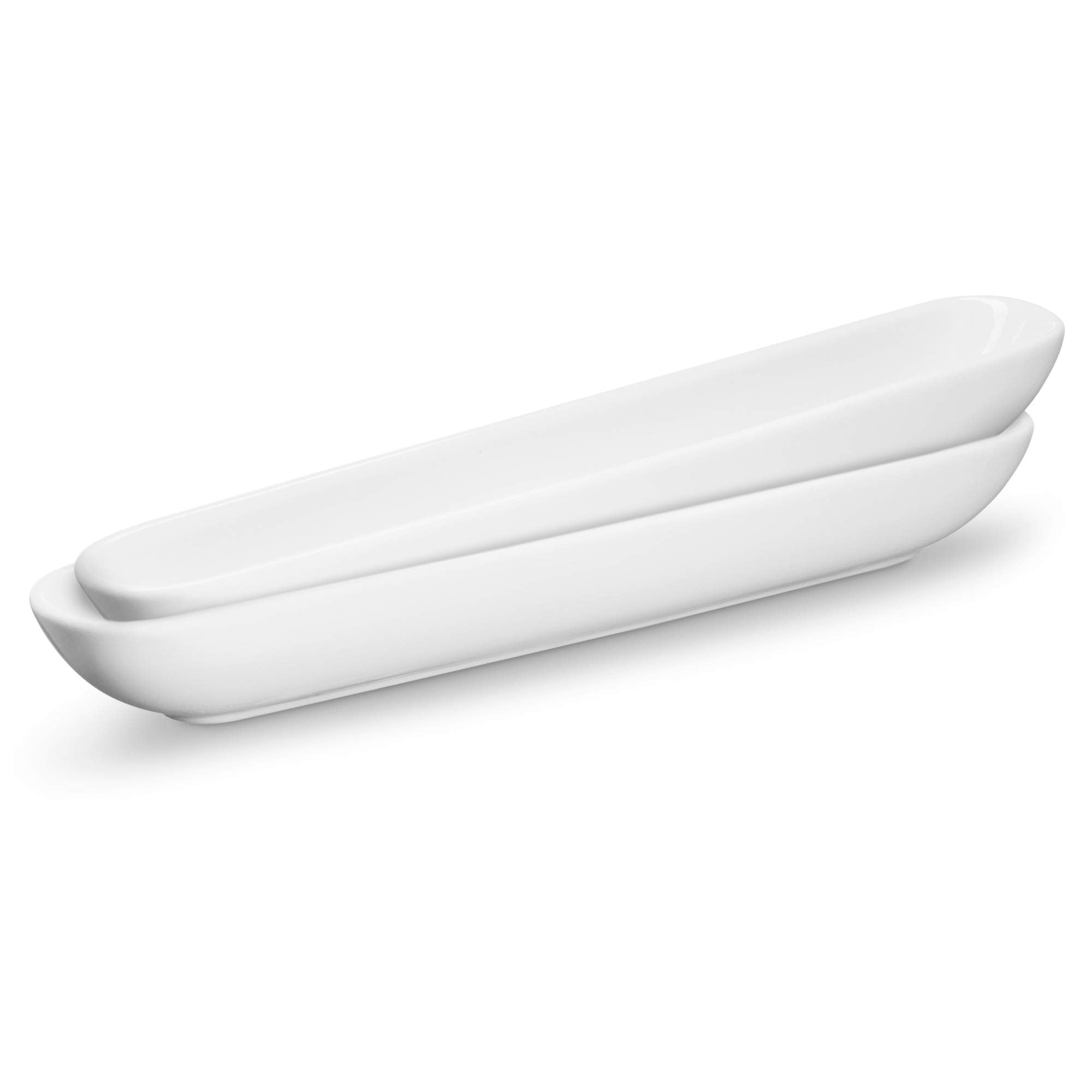 Two-pack KooK Olive Boat Tray ready for olives cheeses and small appetizers