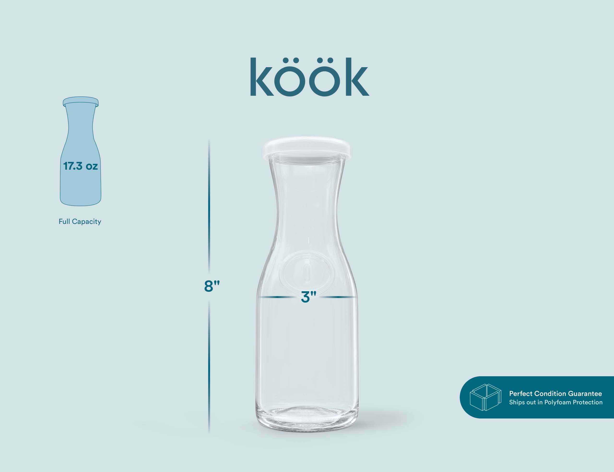 KooK packaging safeguards ensure pristine arrival.