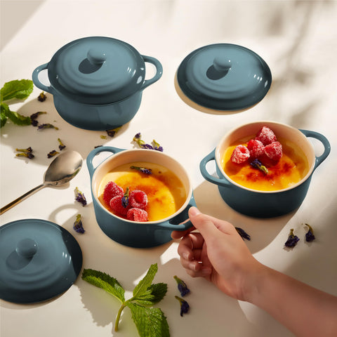 KooK personal 12oz ceramic cocotte suited for single pot pies.