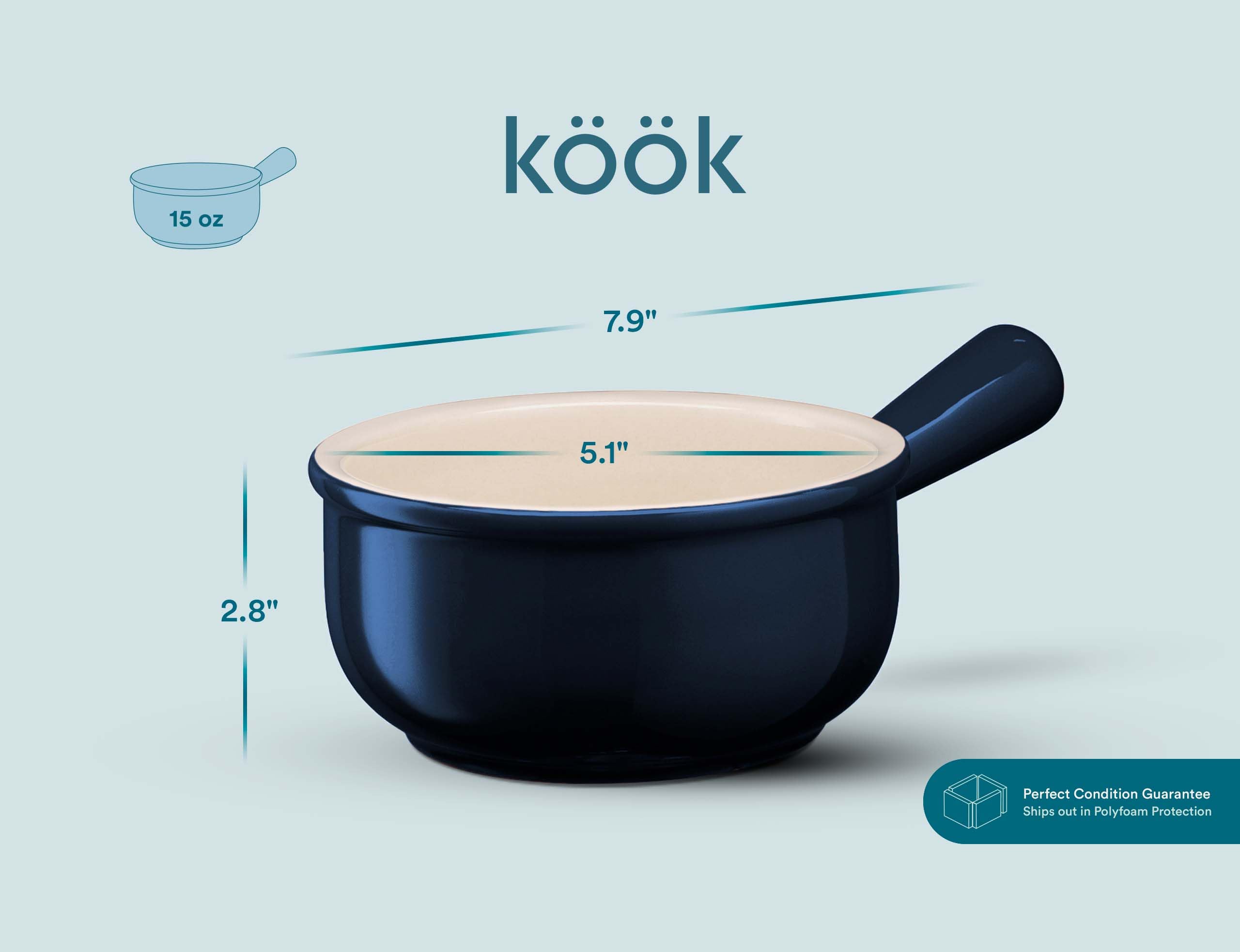 KooK protective packaging ensures safe arrival in excellent condition