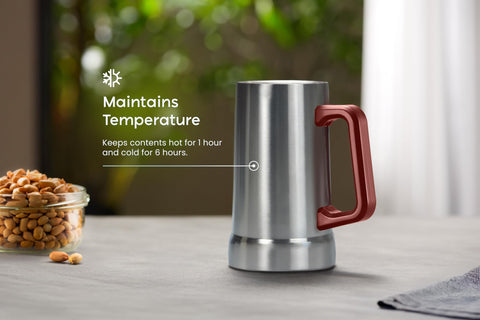 KooK double-walled tumbler maintains temperature during busy days.