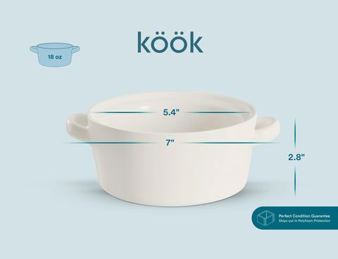 18 oz capacity provides personal portions for meals and snacks.