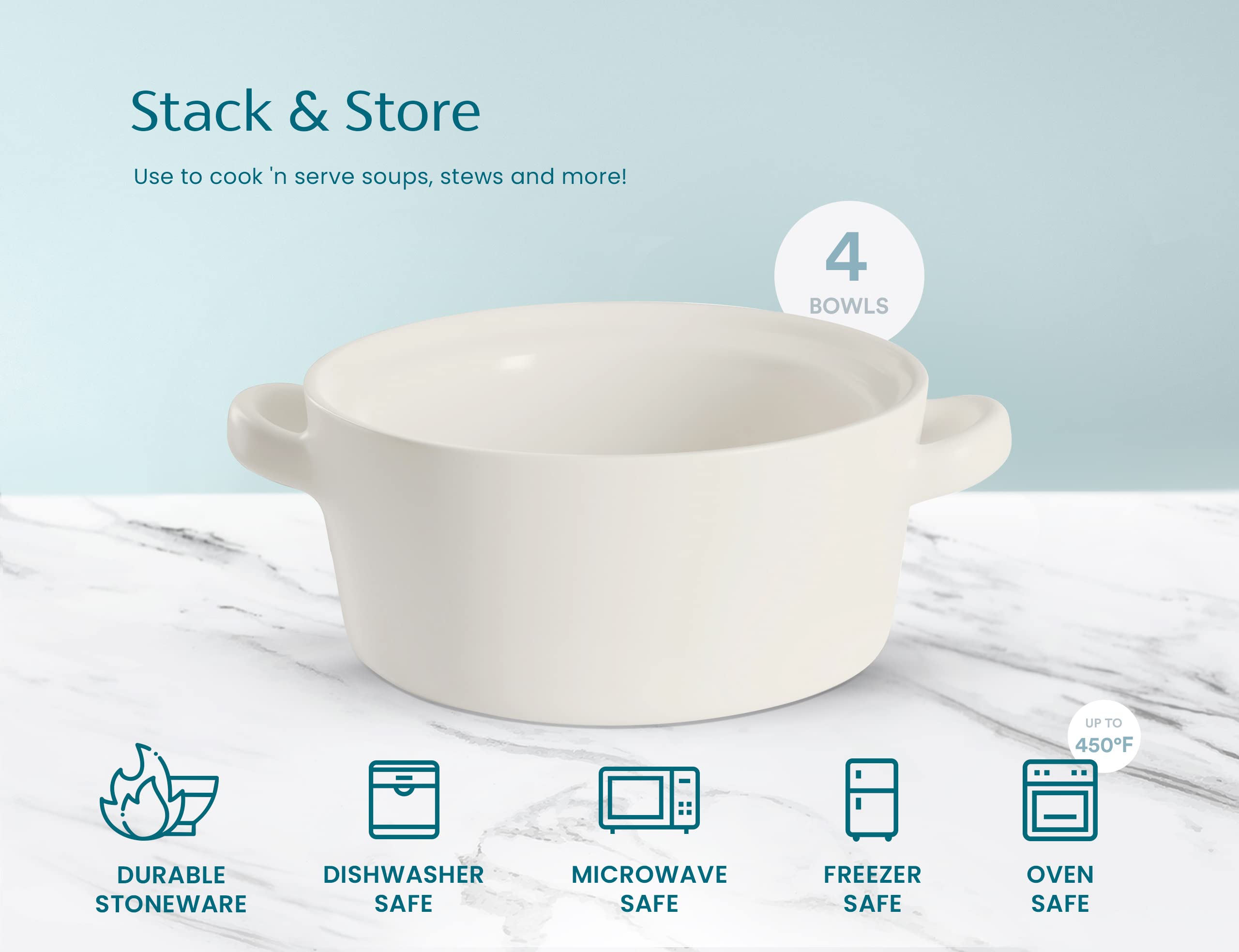 Matte white ceramic finish adds rustic charm to any table setup.