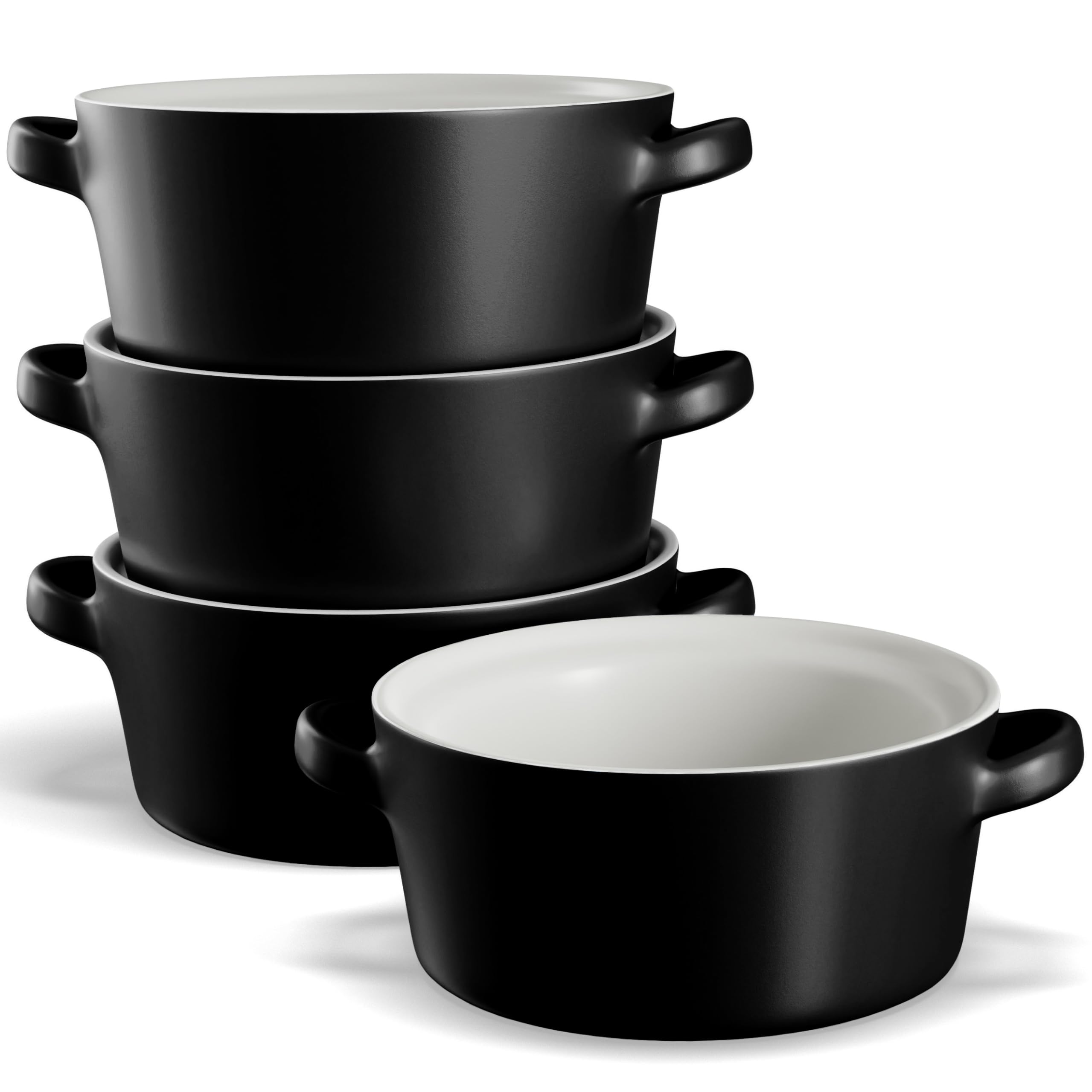 KooK Soup Crock stackable design saves cabinet space and keeps meals organized.