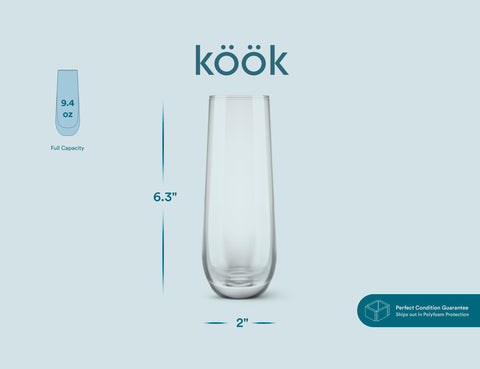 KooK flutes arrive in perfect condition thanks to protective packaging.