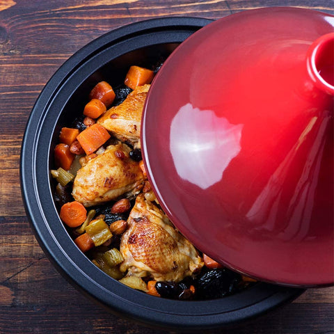 KooK tagine doubles as a warm serving dish at table