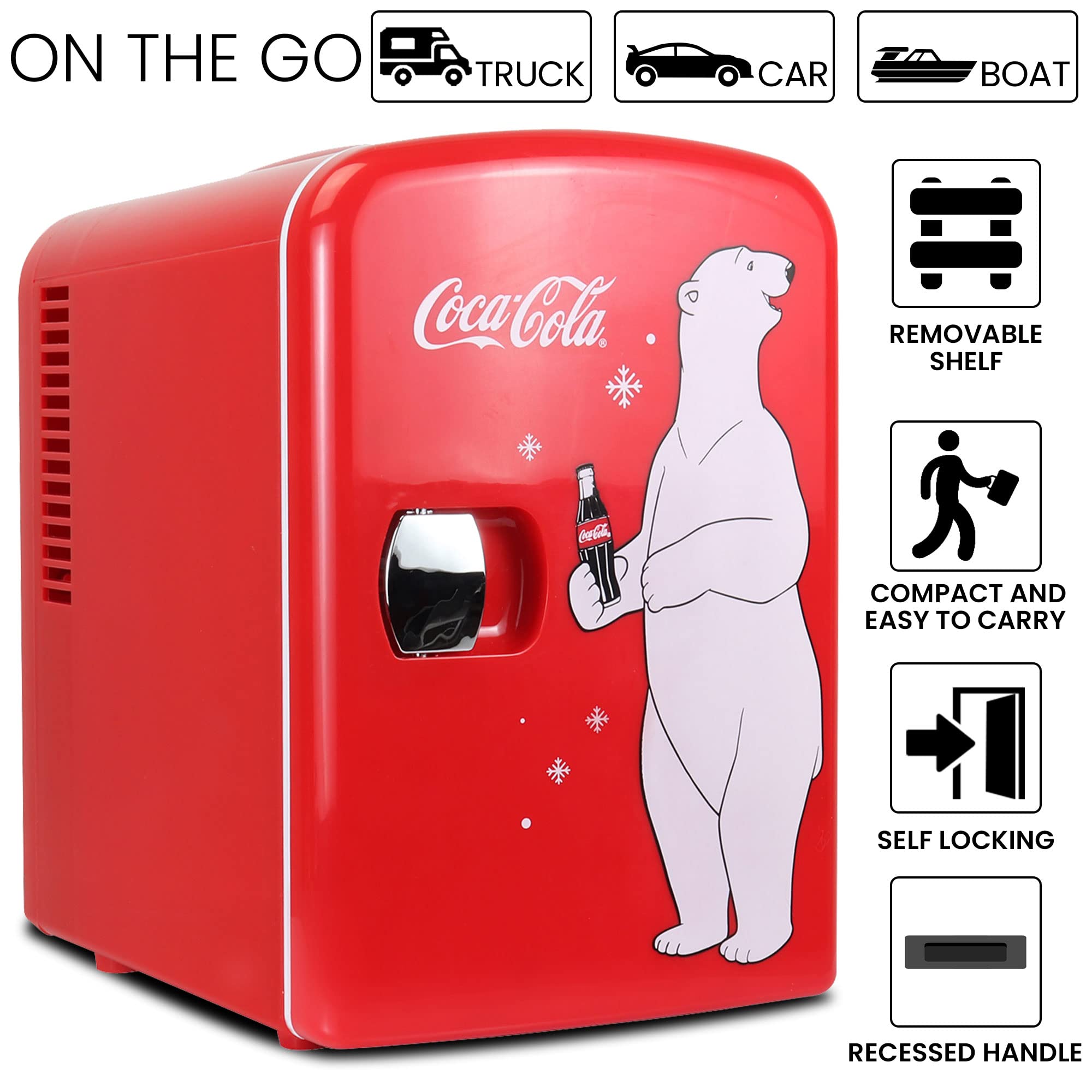 Koolatron dual-power mini fridge for AC or DC use in dorms or cars