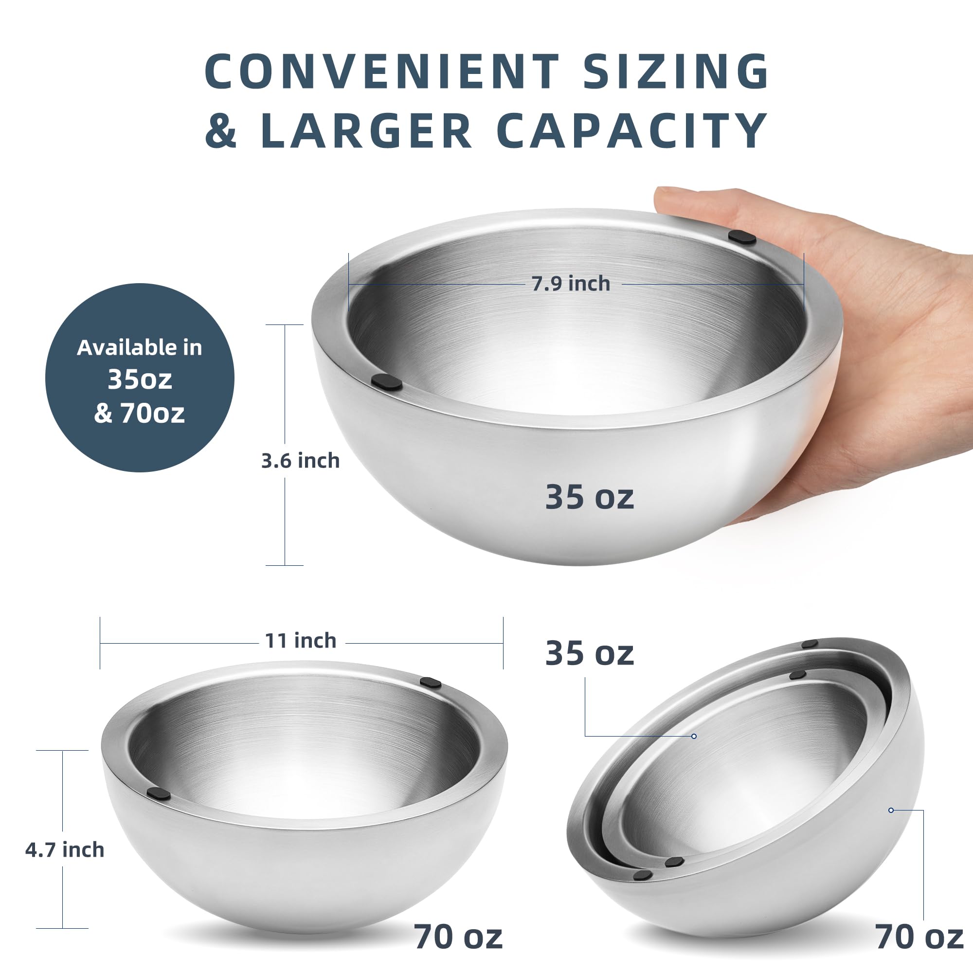 KoolCool thermal water chamber preserves temperature for fresh dips.