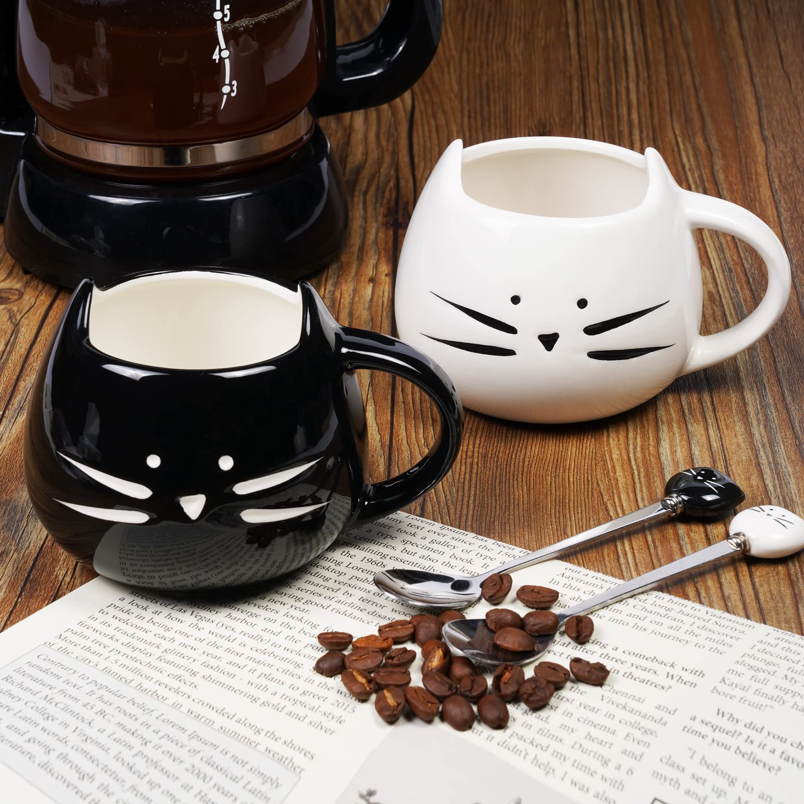 Koolkatkoo ceramic mug close-up glaze shows sturdy, easy-to-clean finish.
