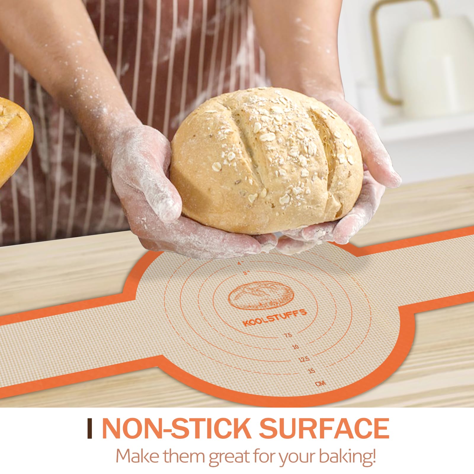 Koolstuffs nonstick bread sling for easy cleaning after baking