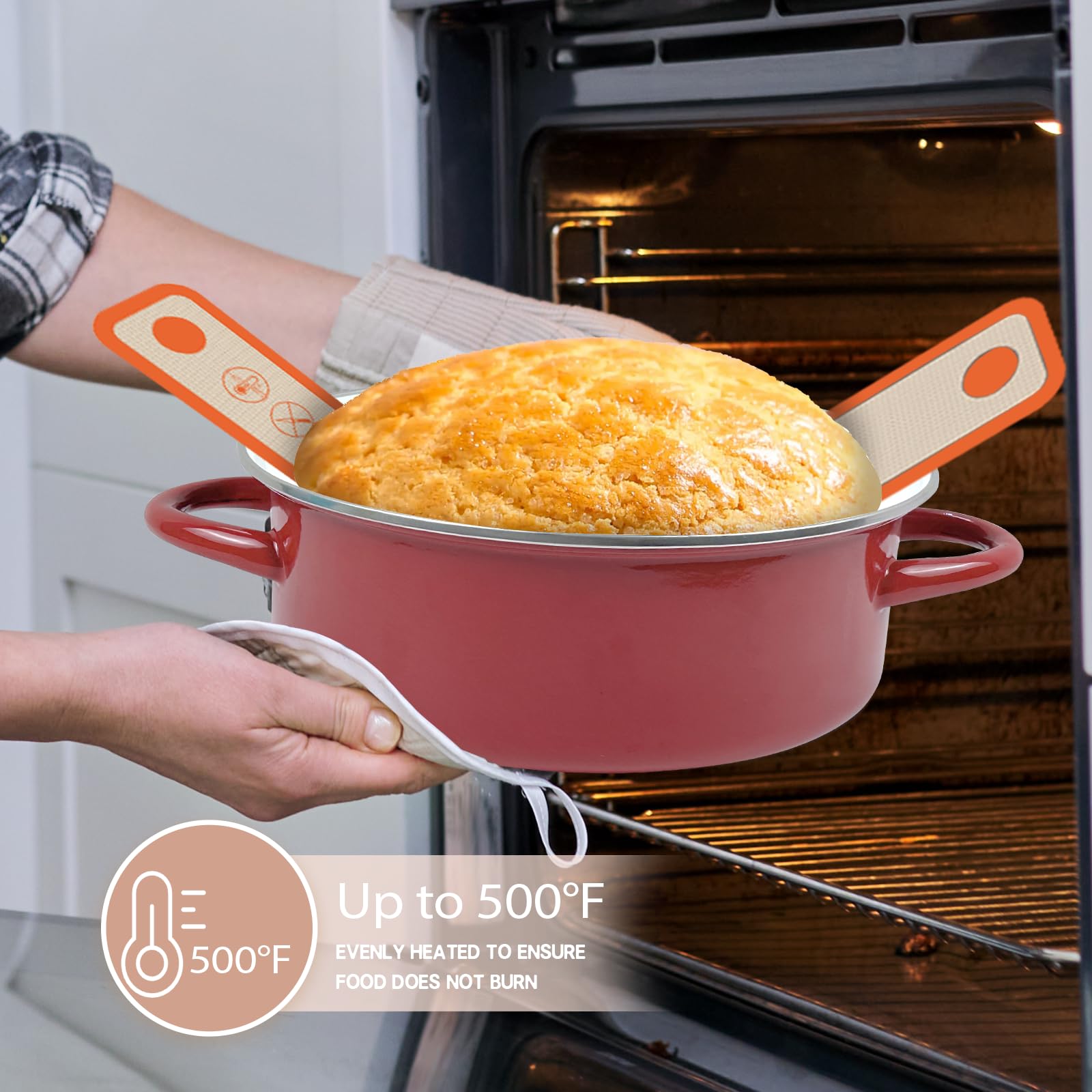 Koolstuffs silicone sling burn-safe handles prevent burns during transfer.