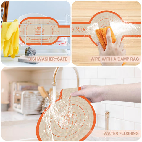 Koolstuffs Dutch oven liner nonstick surface eases cleanup after baking.