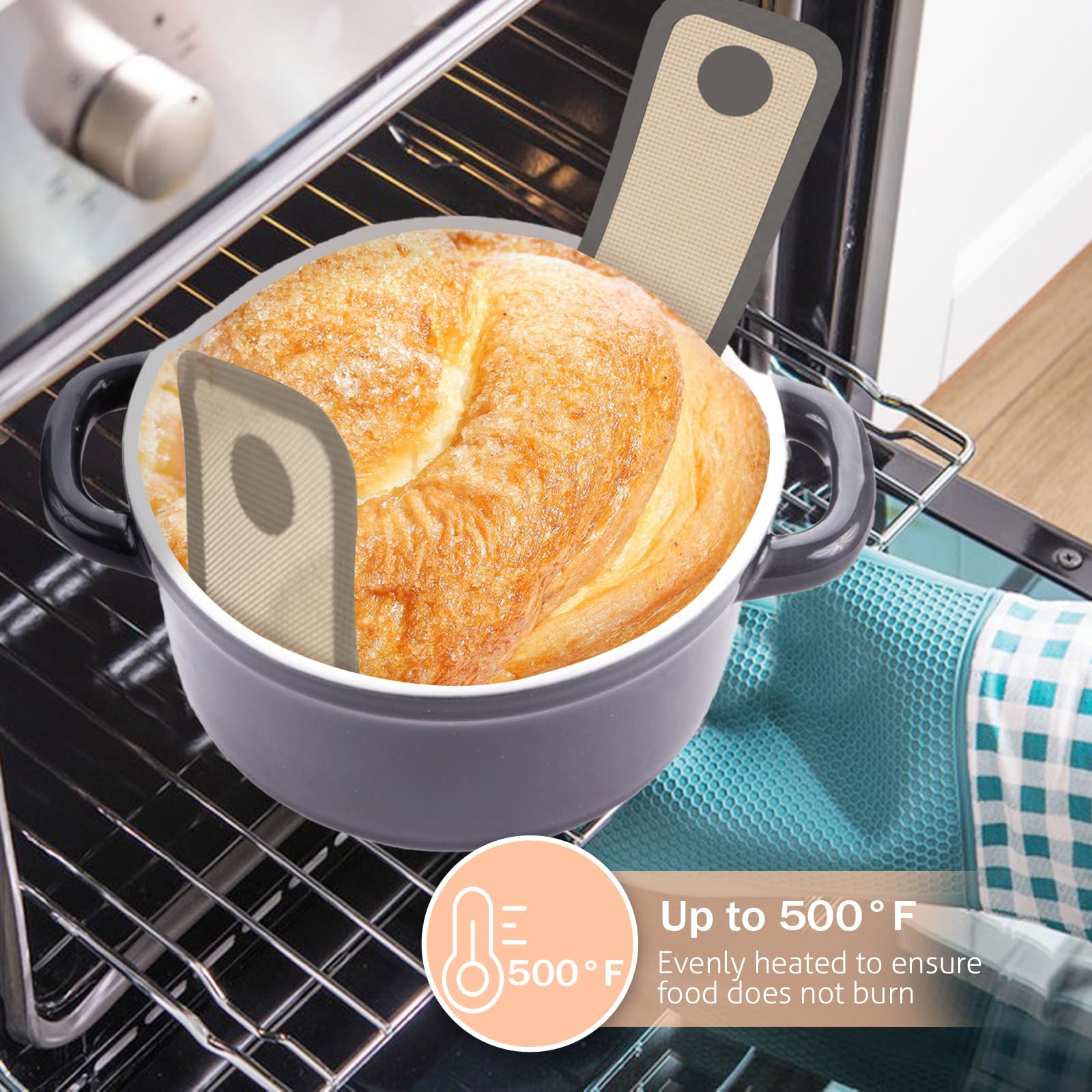 Koolstuffs easy-clean silicone mat resists bending for long-lasting use.
