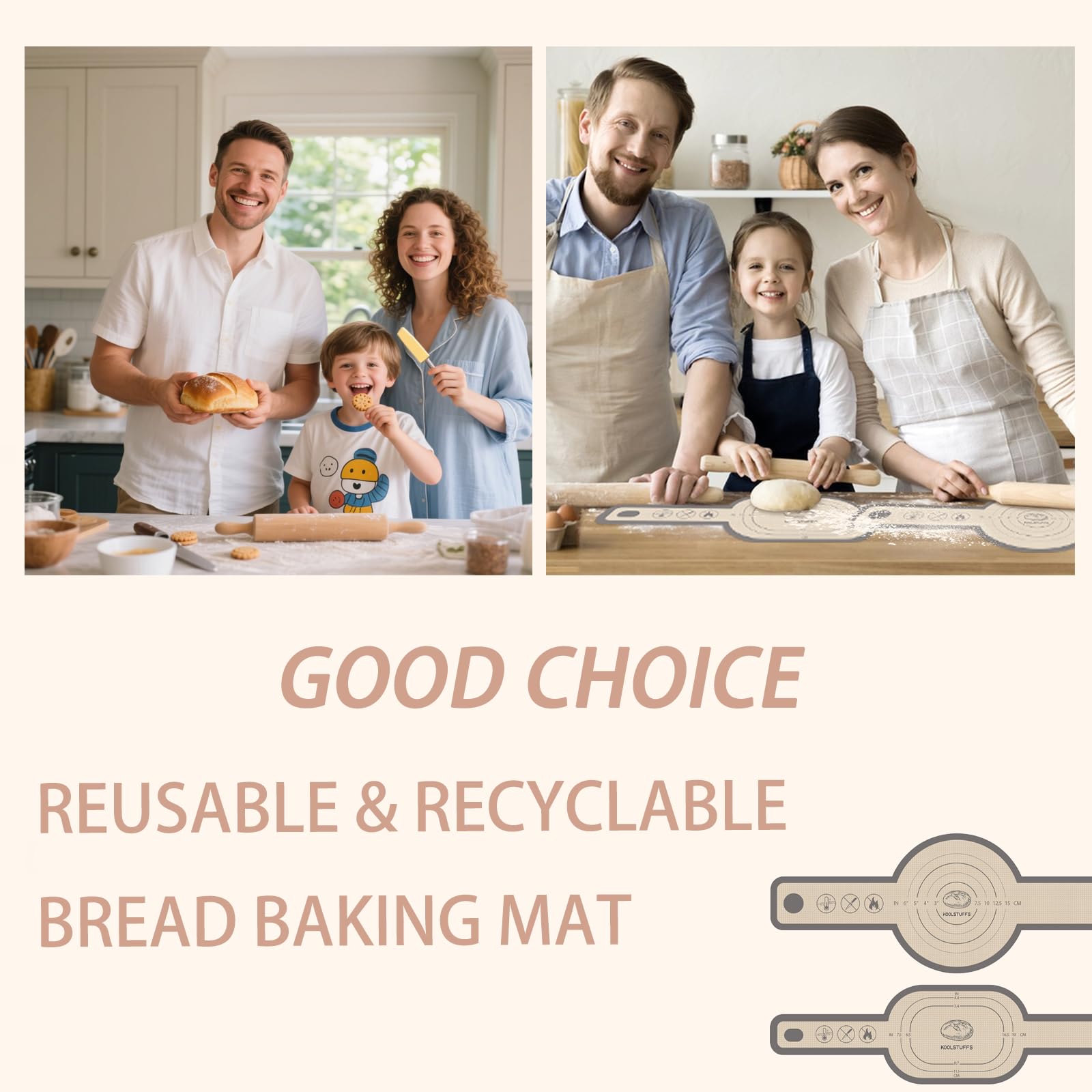 Koolstuffs easy-cleanup bread sling cleans quickly and is dishwasher-safe.