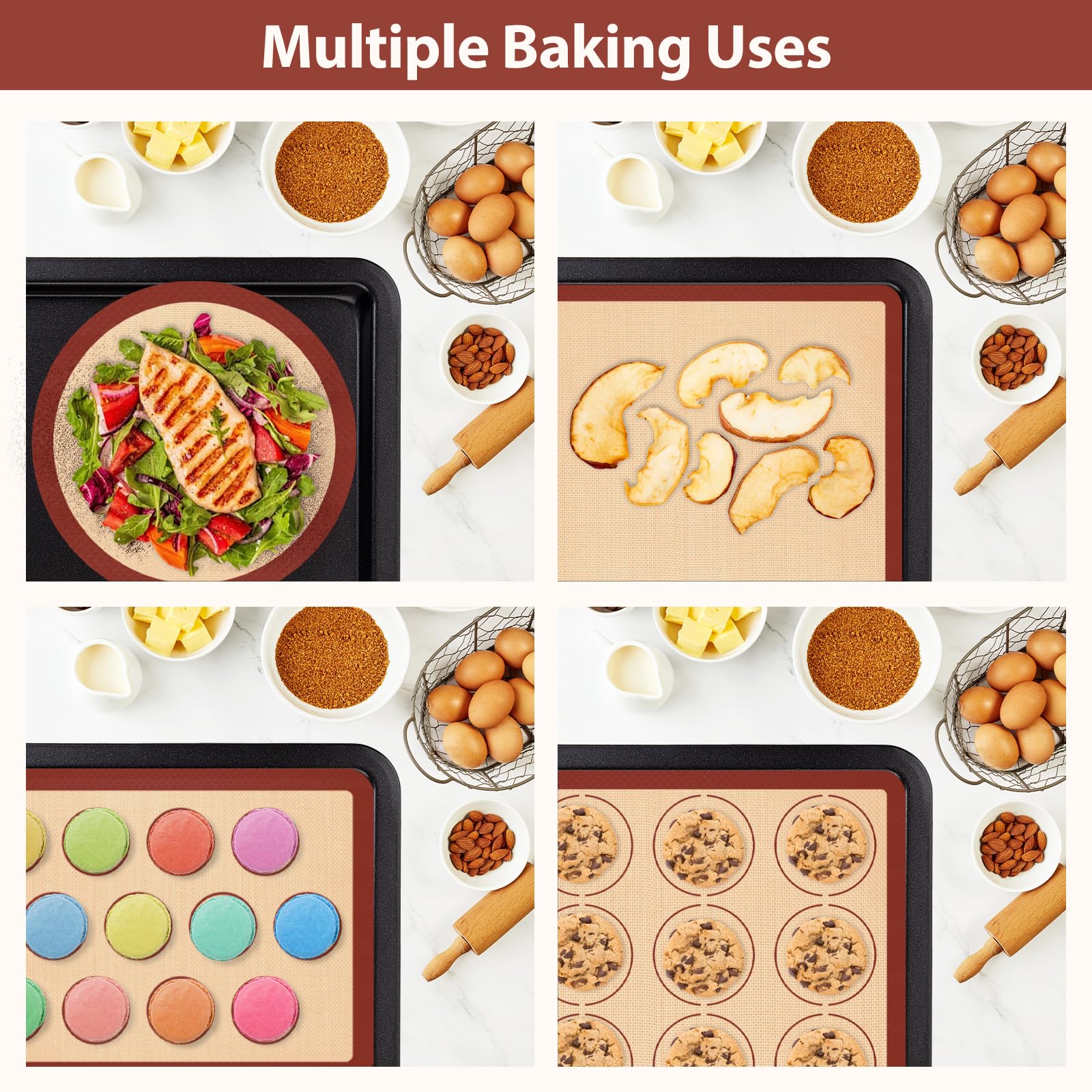 Koolstuffs measurement-guided macarons for consistent sizing and pastries.