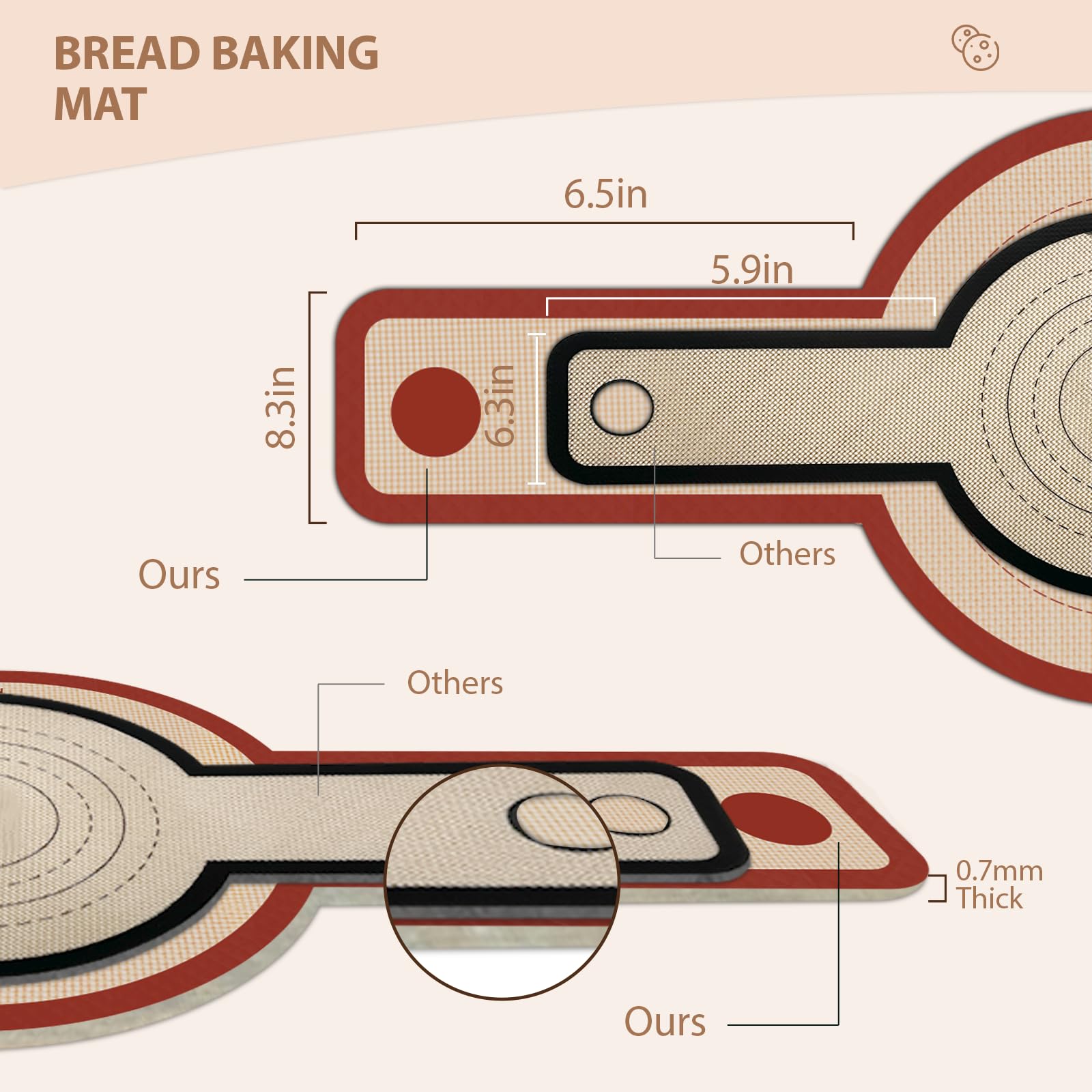 Koolstuffs sling doubles as a trivet or cookie lifter.