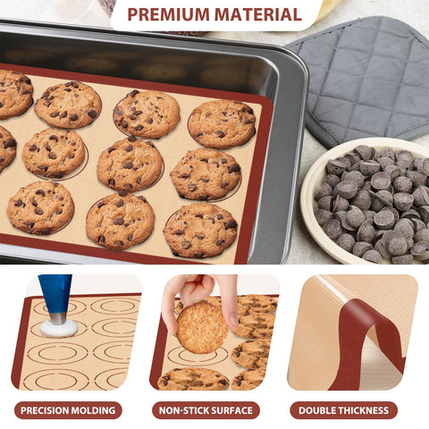 Koolstuffs round pizza mat keeps crusts uniform for even baking.