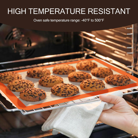 Koolstuffs silicone baking mat withstanding high heat for cookies and roasts