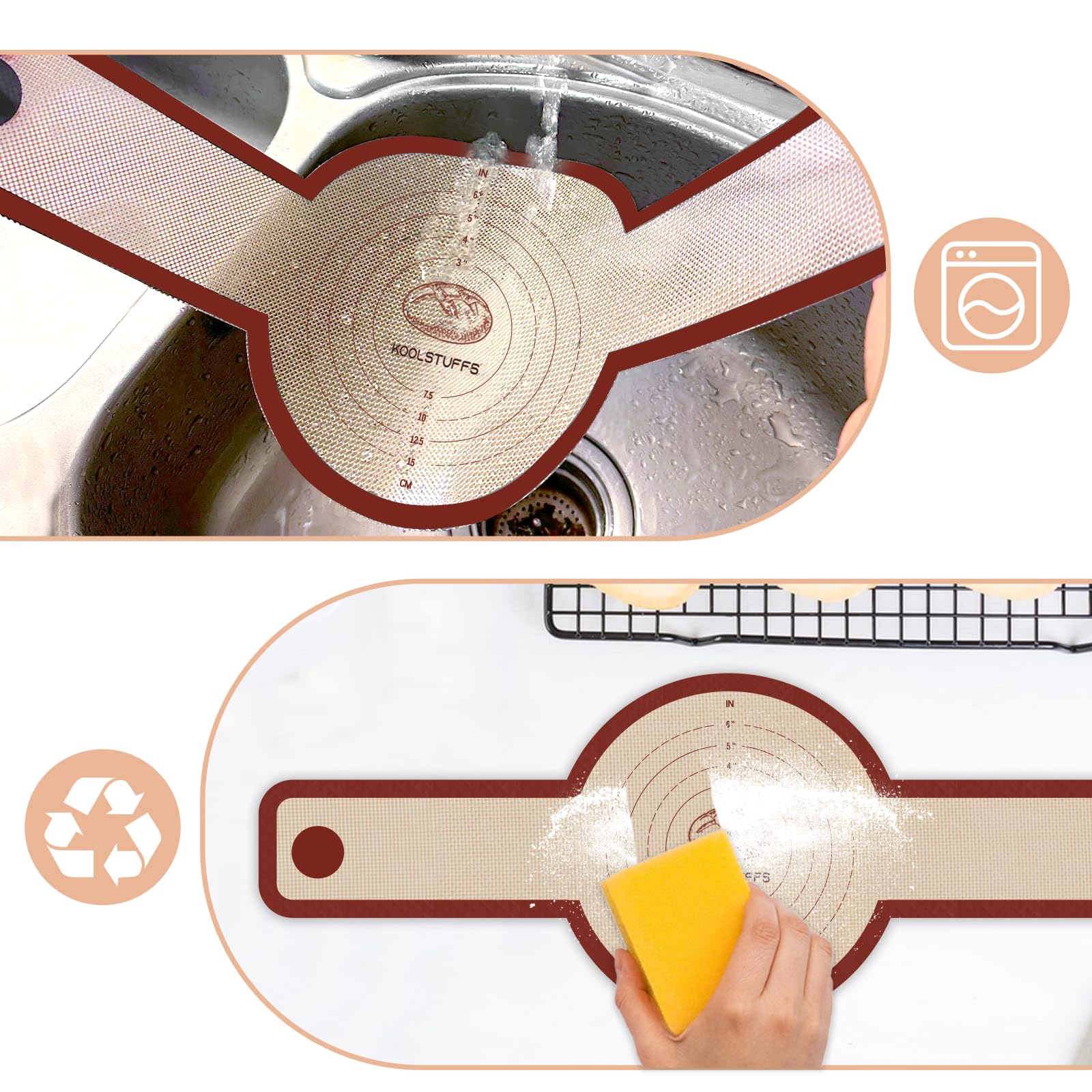 Koolstuffs bread sling is dishwasher safe for effortless cleanup.