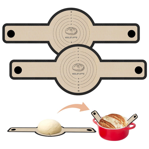Koolstuffs silicone bread sling with Dutch oven long handles for safe transfer
