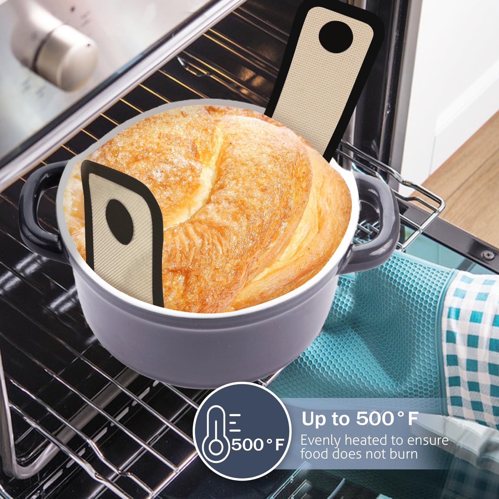 Koolstuffs long-handle bread sling, secure grip for safe transfer from oven.