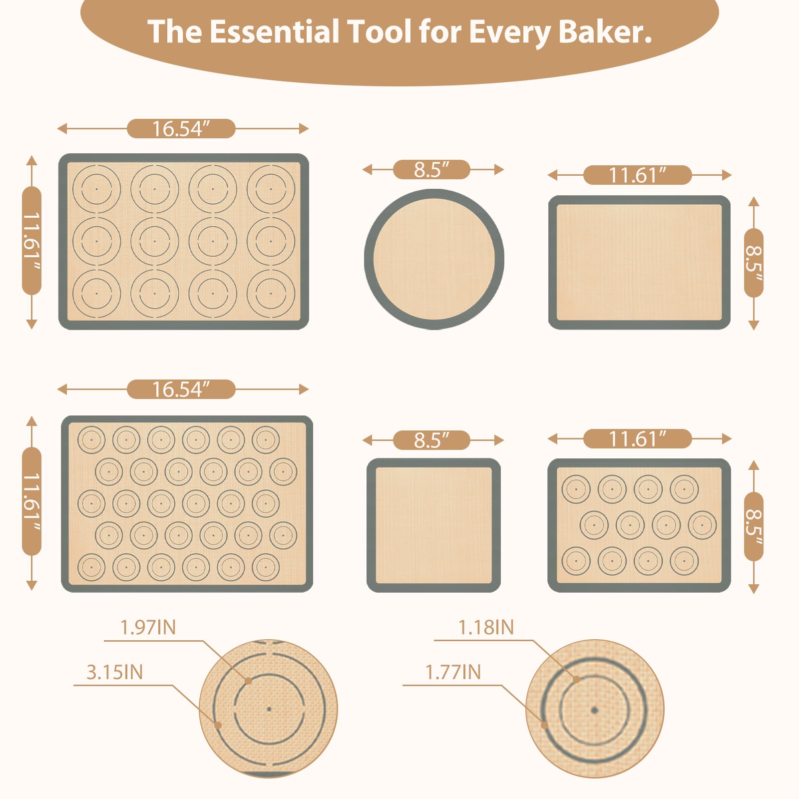 Koolstuffs temperature-resistant mats tolerate up to 446°F for versatile cooking.