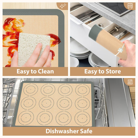 Koolstuffs mats come in varied sizes to fit different pans.